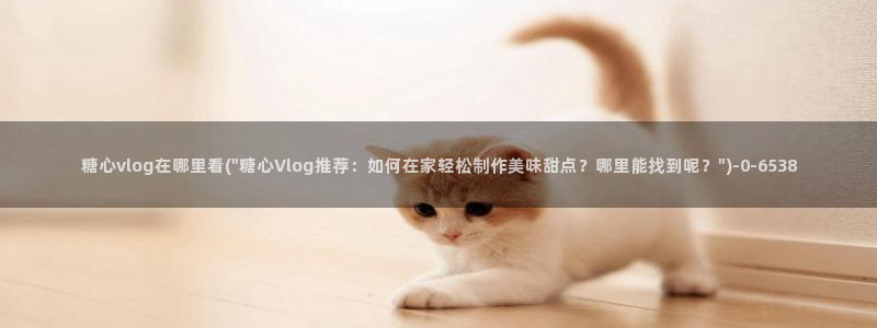  糖心vlog.：糖心vlog在哪里看(\